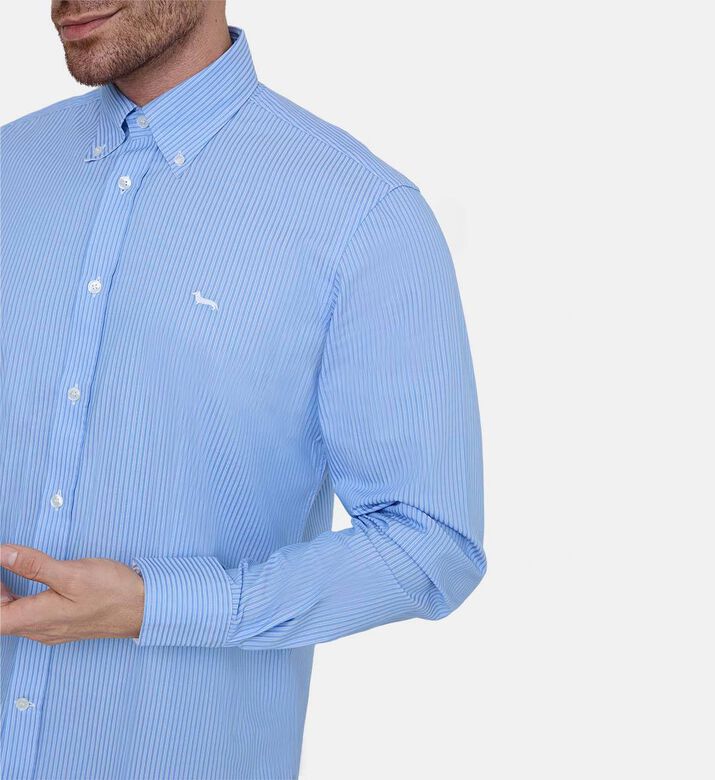 Stripe Long Sleeve Cotton Shirt