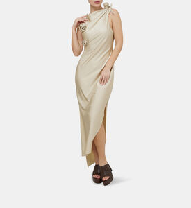 Asymmetric Cut-out Flower Gown Asymmetric Cut-out Flower Gown