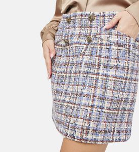 Texas A-line Tweed Mini Skirt