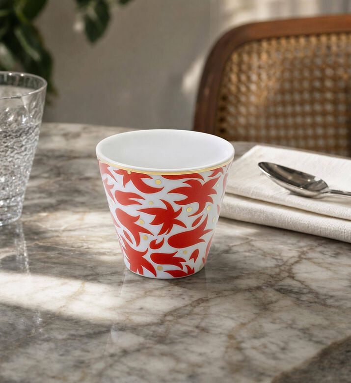 Bitossi Fiamma Porcelain Printed Glass, Model View