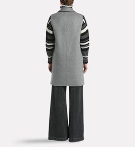 Luisa Spagnoli Coat, Light-grey, L, Model View