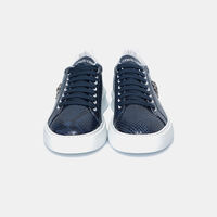 Embossed Leather Sneakers