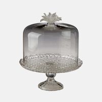 Glass Pedestal Base Cloche