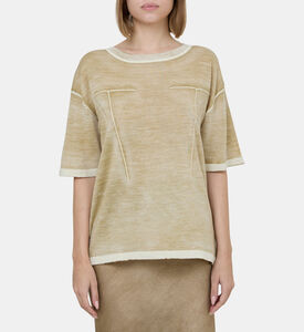 Knitted Short-sleeve Sweater