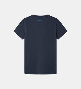 Cotton Logo Fade Crewneck T-shirt