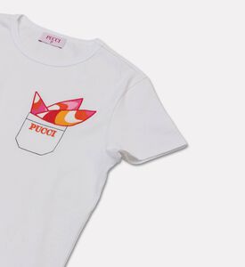 Emilio Pucci Patterned Handkerchief Inserts Embroidered T-shirt, Packshot View