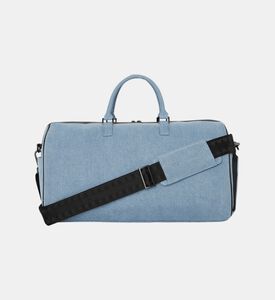 حقيبة دافل بنمط مربعات بفم قرش