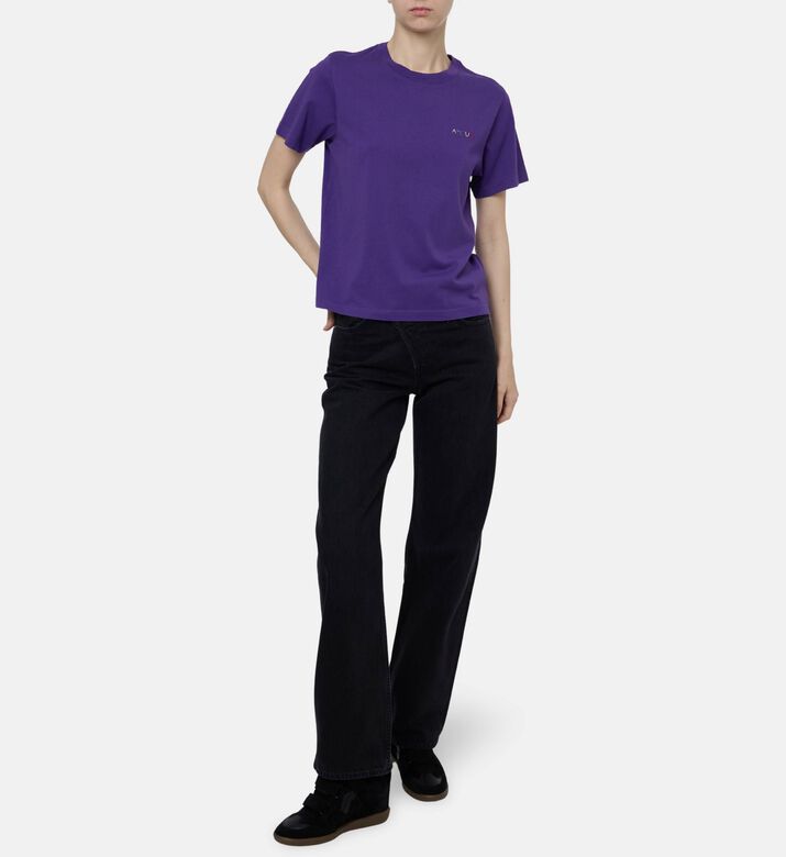 Maison Labiche Embroidered Straight Hem T-shirt, Model View