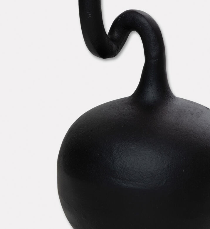 Home Deco and More Abstract Long Neck Small Vase, Black, S, Packshot View