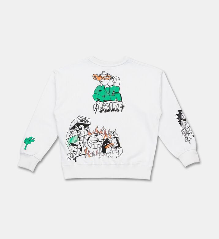 Sprayground Graphic Crewneck Sweatshirt, Packshot View
