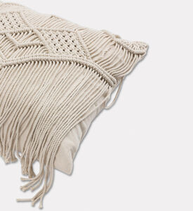 Home Deco and More Kaya Natural Cotton Cushion, Packshot View