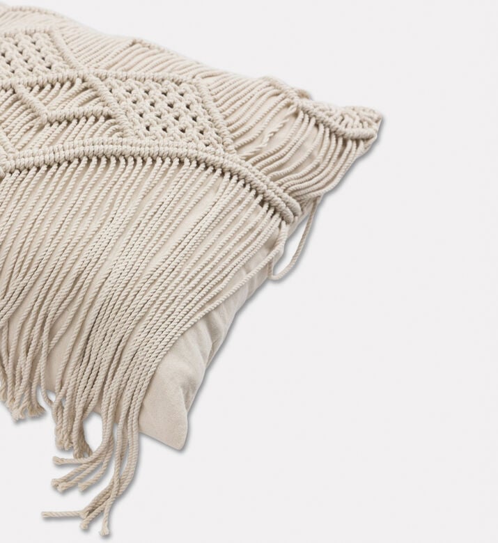 Home Deco and More Kaya Natural Cotton Cushion, Packshot View