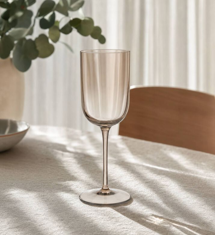 Blomus Fuum White Wine Glasses 4-piece Set, Camel, Model View