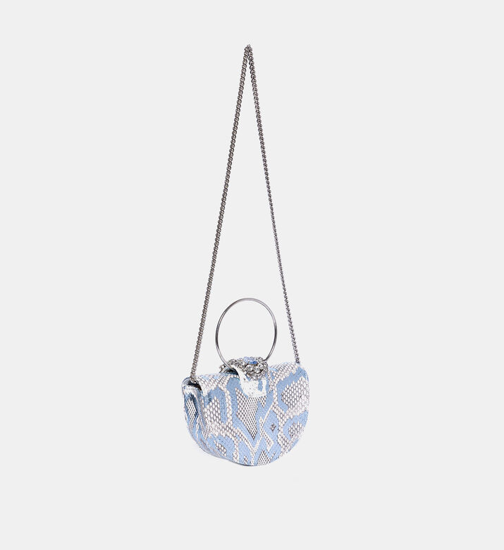 Mini Brigitte Python Shoulder Bag