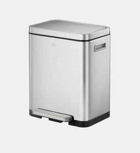 Eko Stainless Steel Rectangular Trash Can, Packshot View