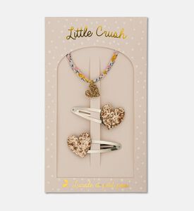 Luciole Et Petit Pois Pouch Love Heart Clips, Packshot View