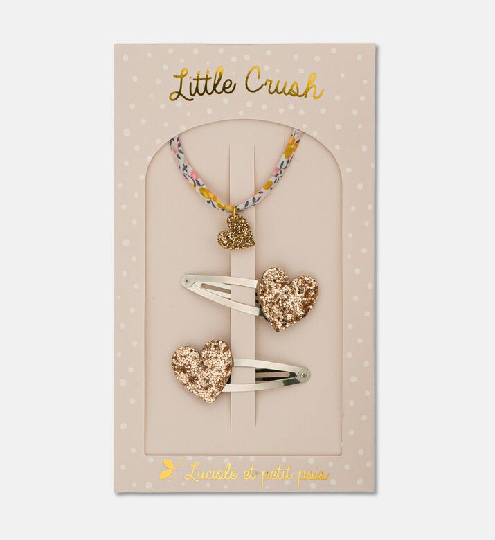 Luciole Et Petit Pois Pouch Love Heart Clips, Packshot View