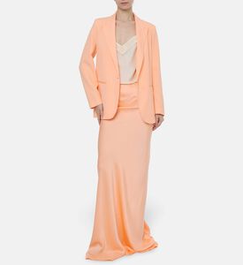 Forte-Forte Welt Pockets Long-sleeve Blazer, Model View