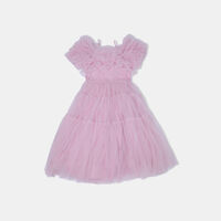 Carnation Tulle Midi Dress