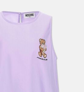 Moschino BKT Poplin Teddy Bear-print Dress, Packshot View