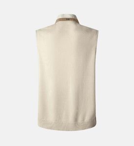 Full-zip Front High-neck Vest