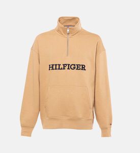 سويت شيرت هيلفيغر مونوتايب بياقة عالية