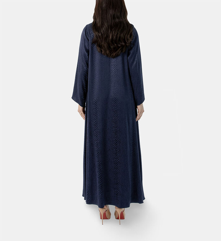 Moonlight Abaya, Blue, M, Model View