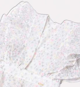 فستان واسع بطبعة قلوب على كامله