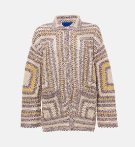 Mes Demoiselles Button Closure Wide Sleeve Cardigan, Purple, M, Packshot View