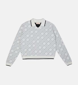 سترة بطبعة شعار على كاملها