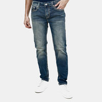 Cotton Slim-fit Denim Pants