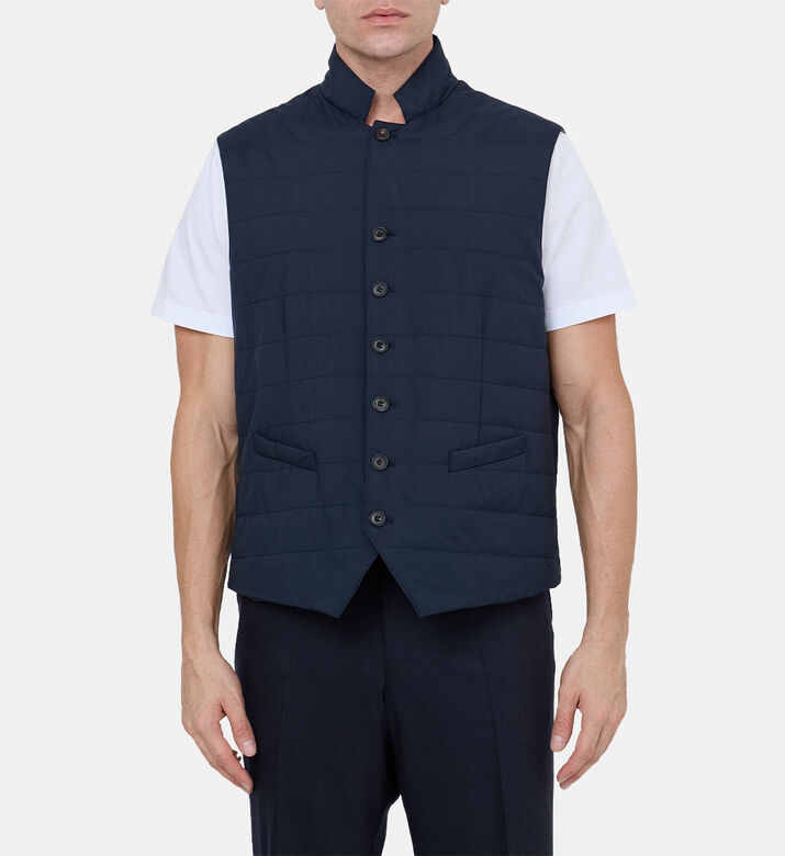 Quilted Poplin Waistcoat