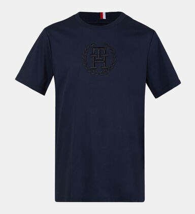 Tonal Laurel Embroidered T-shirt