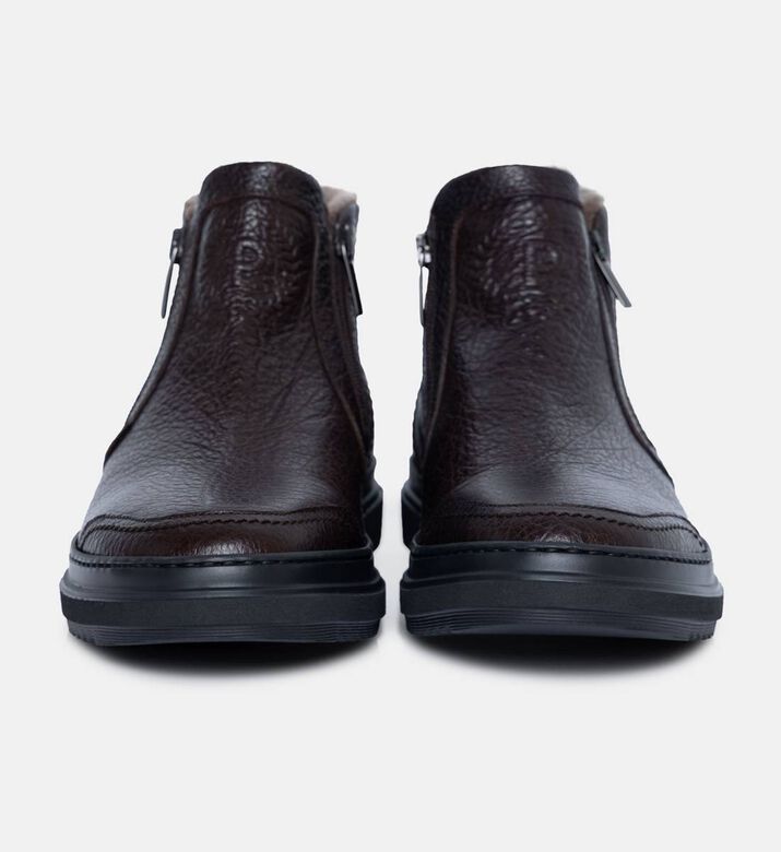 حذاء سنيكرز جلد شامواه بسحاب للإغلاق