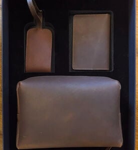 Tohfa Luxe Leather Gift Set Voyage, Brown, Packshot View