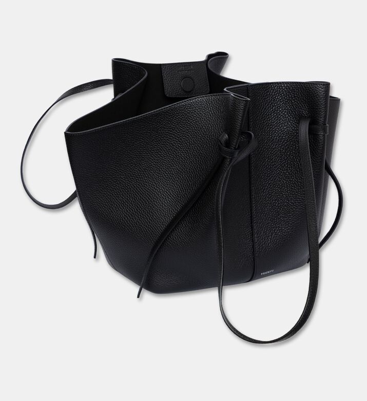 Yuzefi Mochi Suede Large Bag, Black, Packshot View