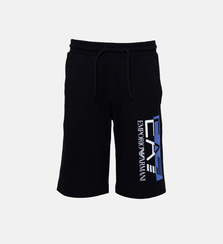 Cotton Drawstring Logo Printed Shorts