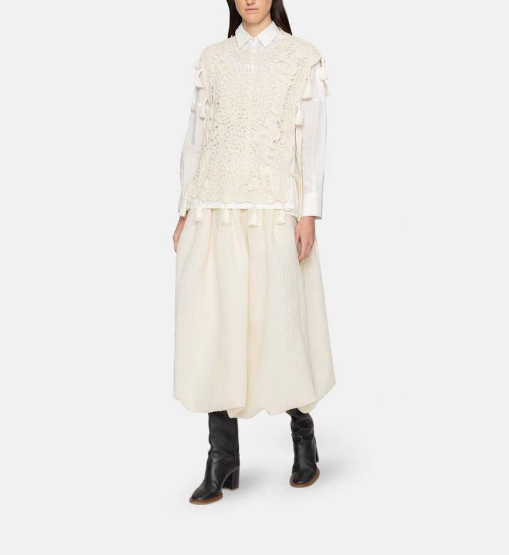 Nara Crocheted Vest Long-sleeve Shirt Nara Crocheted Vest Long-sleeve Shirt