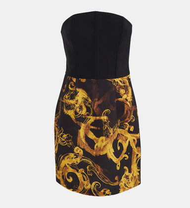 Contrasting Baroque Corset Dress
