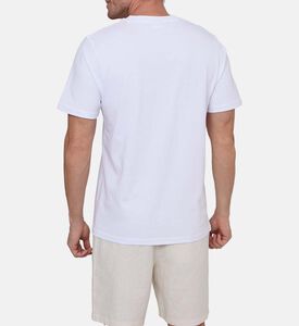 تيشيرت قصير الأكمام بياقة دائرية