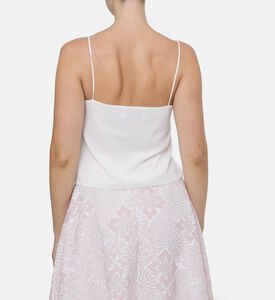 Blue For Burgundy Minimalist Straight-cut Camisole, Model View