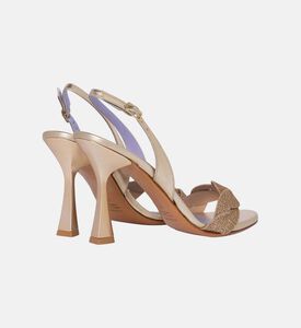 Leather Braided Strap High Sandals Leather Braided Strap High Sandals