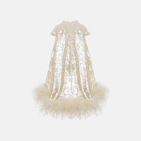 Cap Sleeves Sequined Dress