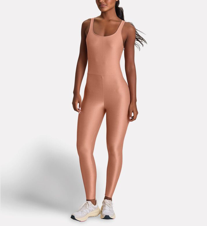 LIVE! Allure Adaptiv Jumpsuit, Dark-beige, M, Model View