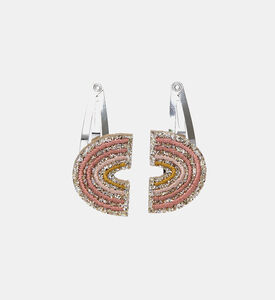 مشبك شعر بألوان قوس قزح