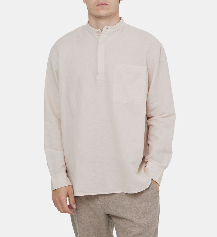 Essential Slim-fit Linen Shirt