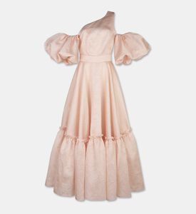 Poca and Poca V-neck Three-quarter Dress, Pink, S, Packshot View