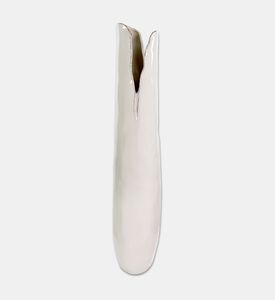 Shishi Vase Ceramic 3d Rect Edge, Cream, 18-m, Packshot View