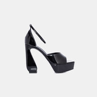 Patent Leather Platform Sandals