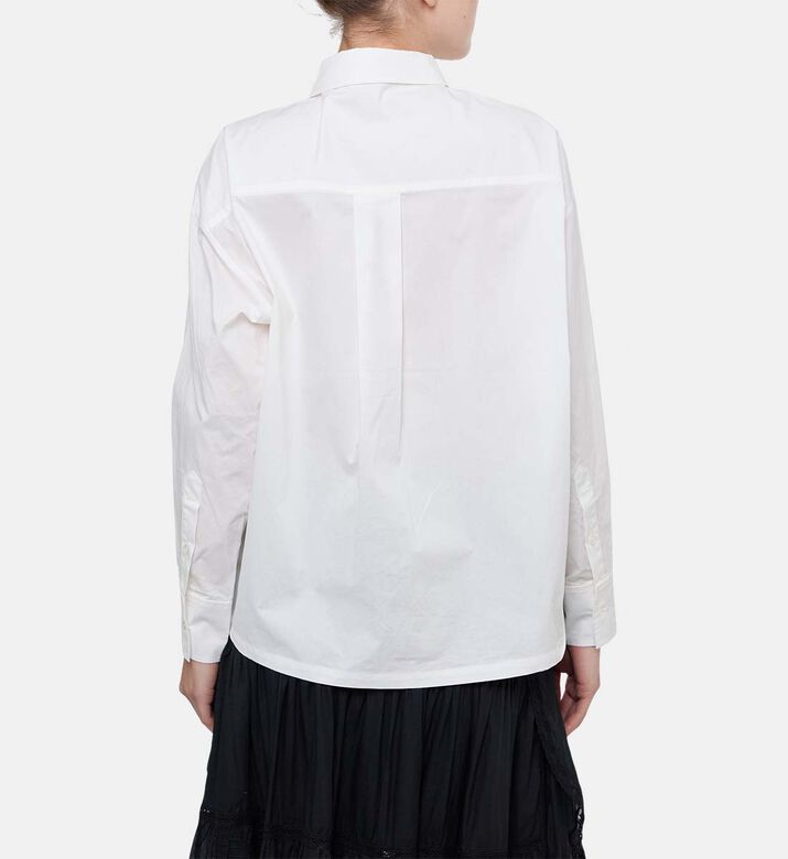 Sea NY Nara Crocheted Vest Long-sleeve Shirt, Model View